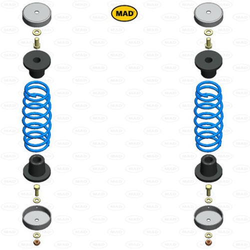 Molle Carico Posteriori Mercedes Vito - Viano 638 - V-Classe