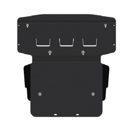 La foto raffigura una protezione motore Mercedes