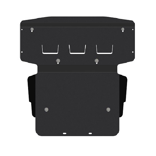 La foto raffigura una protezione motore Mercedes